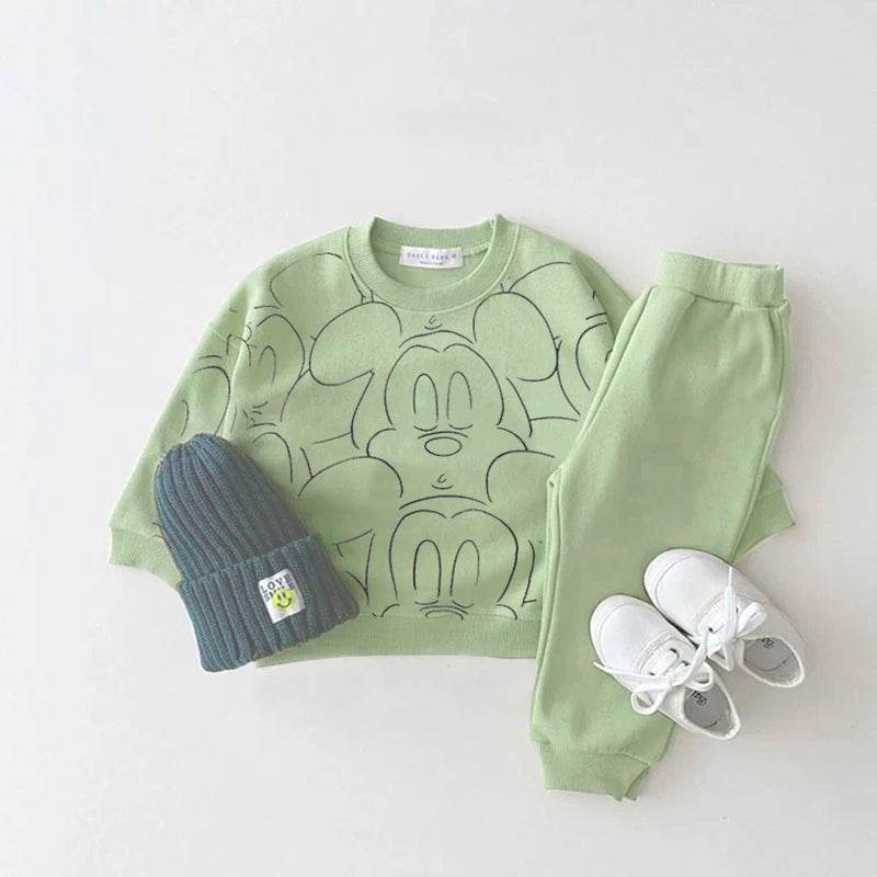 MiniMood – Summer Tracksuit Set for Babies (T-Shirt & Shorts)
